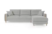 Brosa Oslo 3 Seater Modular Sofa with Chaise (Cloud Grey, Right Chaise)