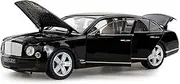 Scale Finished Model Car 1/18 for Bentley Mulsanne Simulation Alloy Luxury Car Model Diecast Toy Vehicle Collection Gifts Miniature Replica Car