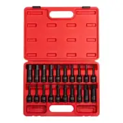 SUNEX TOOLS SAE/Metric Impact Socket Set 1/2" Drive w/ Storage case (20 Piece)