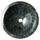 Round Marble Wash Basin Labradorite Resin Art Bathroom Sink from Cottage Crafts