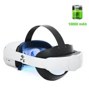 For Meta Oculus Quest 2 Headset VR Game Elite Head Strap with 10000mAh Battery