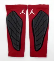 Nike Pro Jordan Padded Shivers Forearm Sleeves Mens S/M Promo Team Crimson