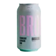 Brouhaha Strawberry and Rhubarb Sour