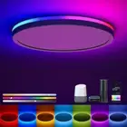Smart LED Ceiling Light WiFi, 12IN RGB Flush Mount Ceiling Light Fixture, DIY...
