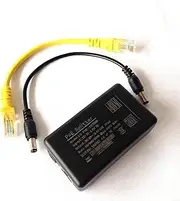 DSLRKIT Gigabit 802.3at 24Watt Active PoE Splitter 48V to 12V 2A Power Over Ethernet