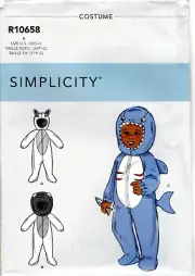 "Babies' Costumes" ©2020 Simplicity Costumes Sewing Pattern R10658 Sizes XXS-L