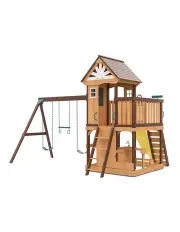 [Lifespan Kids] Coventry Play Centre Set With 2.2m Slide in Brown