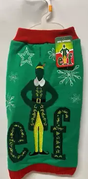 Holiday ELF Pet Logo Apparel ~Buddy the ELF~ Dog Sweater Medium (20-30 lbs)