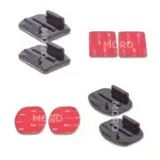 4 Pack Curved and Flat Adhesive Mounts Sticky GoPro Hero 9 8 7 6 5,4 3 10 Camera