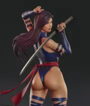 1/6 36cm Psylocke 3D Print Garage Kit Figure Model Kit Unpainted Unassembled GK