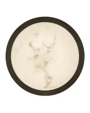 Fredrick Ramond FR31011 Cava 13"W Flush Mount Drum Ceiling - Black