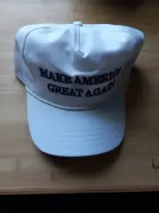 White MAGA Hat Donald J. Trump Cali-Fame