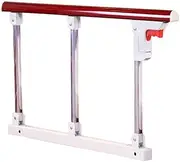 Bed Rail Safety Side Stainless Steel Bed Rails with One Key Folding for Kids Children Adults Toddler Assist Handle Handicap Bed Railing Medical Assistance Devices