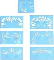 7pcs/Set Reusable Face Paint Stencil Body Painting Template Facial Makeup Design Tools