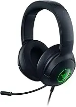Razer Kraken V3 X USB - Wired USB Gaming Headset (Ultra-Lightweight at 285g, Triforce 40 mm Drivers, HyperClear Cardioid Microphone, 7.1 Surround Sound, Chroma RGB) Black