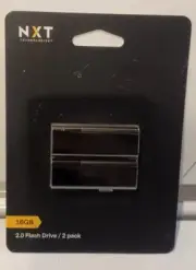 NXT Technologies 16GB USB 2.0 Type-A Flash Drive Black Two Pack New
