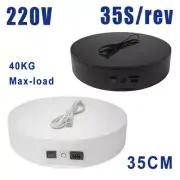 35CM 14" Photography Rotary Table Electric Jewelry Turntable Display Stand 360°