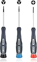 OCTODER Triwing Screwdriver for Nintendo Switch, Tri Wing Magnetic Tip Screwdriver Repair Tool Set, PH00 Y0 Y00 Cross Wing Precision Screw Driver Compatible with NS Switch Controller