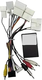 Car 16Pin Wiring Harness Android Power Cable Canbus Box Decoder Compatible for Lexus RX RX300 Compatible for Toyota Sienna Prado Sequoia Tundra