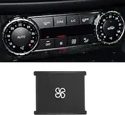 Jaronx Compatible with Mercedes Benz Fan Speed Buttons, Climate Control Switch Air Conditioning AC Button for C W204, GLK X204, ML W166, G Class, GLE, SLS,CLS,SLC,SL (Fan Speed-6)
