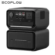 ECOFLOW RIVER 3 Max Plus 858Wh Solar Generator, 3 Up to 1200W AC Outlets, ＜10 MS