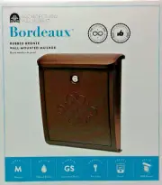 New Architectural Mailboxes Rubbed Bronze Bordeaux Wall Mounted Locking Mailbox
