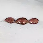 3.61 Cts Beautiful Luster "Reddish Orange" Natural Red Garnet Leaf Set..!!!