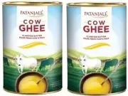 2 x Patanjali Cow ghee 1 Litre each - Natural Healthy