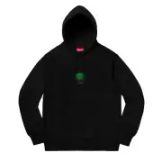 NWT Supreme Retro 1997 Apple Logo Hoodie Men's Sweatshirt Black M SS19 AUTHENTIC
