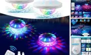 Rechargeable Floating Pool Lights: Pool Light That Float with RGB Color 2 Pack