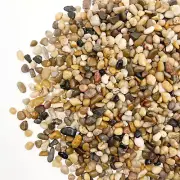 1 Pound Pebbles, 3/8 Inch Pea Gravel River Rocks, for Indoor Plants, High