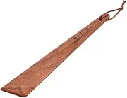 Wooden Spatula for Cooking - Heat-R-esistant Sapele Wood Utensil with Hanging Hole, Lightweight Pancake Turner & Kitchen Tool (9.95")