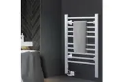 Devanti Electric Heated Towel Rail Rack 10 Bars Freestanding Clothes Dry Warmer