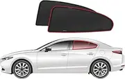 Genuine SNAPSHADES Car Rear Window Shades for Mazda 3 Sedan 4th Gen (BP; 2019-Present)