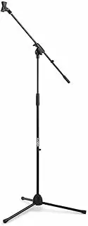 Vonyx Microphone Stand Holder Vocal Mic Mount Tripod with Boom Adjustable Height