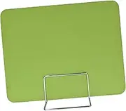 koolsoo Desktop Partition Board Privacy Board Desk Divider Guard Panel for Classroom, Green Metal Stand
