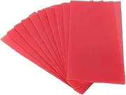 Dental Base Plate Wax, Gum Base Plate Casting Dental Wax Sheets Red Dental Care Wax Auxiliary Material for Dentures Dental Waxing Instruments Utility Bite Wax Dentist Lab Supply 10Pcs