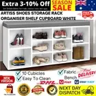 Artiss Shoe Cabinet Bench Shoes Storage Rack Organiser Shelf Cupboard Box White