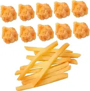 HEALSOPTHY Realistic French Fries Prop Set Pcs Simulation Snack Toys for Boys and Girls Home Decor Restaurant Props