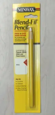 Minwax Blend-Fil Pencil for Quick & Easy Wood Repair, #1 White