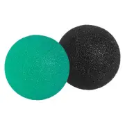2 Pcs Hand Exercise Balls Squeeze Balls Stress Ball Green/Black