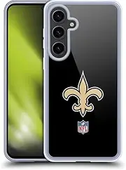 Head Case Designs Officially Licensed NFL Plain New Orleans Saints Logo Gel Case [Military Grade Protection] Compatible with Samsung Galaxy S24+ 5G