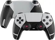 G.S.TAC PS5-Controller-Skin-Set, 20 Stück strukturierte weiche Silikon-Griffaufkleber, rutschfeste, schweißresistente Griffpolster für PS5-Controller mit Trigger-Tastenaufklebern