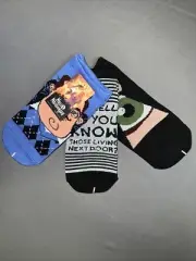 Hello Neighbor Youth No Show Socks Shoe Size 4-10 3 Pack