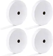 4 Rolls JellyRoll Batting Strip 2 1/4 Inch Total 200 Yards Cotton Blend Batting on A Roll, Flexible for JellyRoll Rugs
