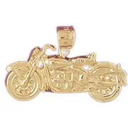 14K Gold Chopper Pendant