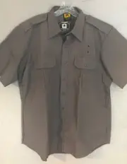 NEW! Propper™ Mens Tactical Shirt Short Sleeve Pockets Gray Retail: $38.95 Large