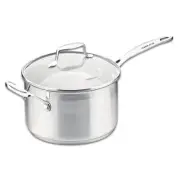 100% Genuine! SCANPAN Impact 20cm 3.5L Stainless Saucepan with Lid! RRP $159.00!