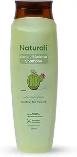 [Naturali] Dandruff Defence Shampoo with Tea Tree Oil & Cactus Extracts | Prevents Dandruff | Paraben and Sulphate Free | Anti Dandruff Shampoo (200ml)