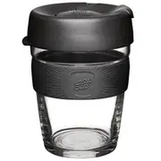 KeepCup Brew Glass Coffee Cup - Black 12oz | Flora & Fauna Australia